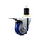Service Caster 3.5'' Blue Poly Swivel 1-7/8'' Expanding Stem Caster Total Lock Brake SCC-EXTTL20S3514-PPUB-BLUE-178 - alternate 1